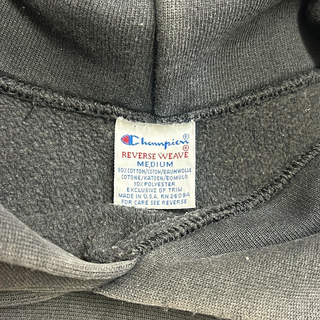 Champion 90s reverse weave ブラック フェード CHAMPION REVERSE WEAVE PARKA 90S 「ブラックフェード、サイズ
