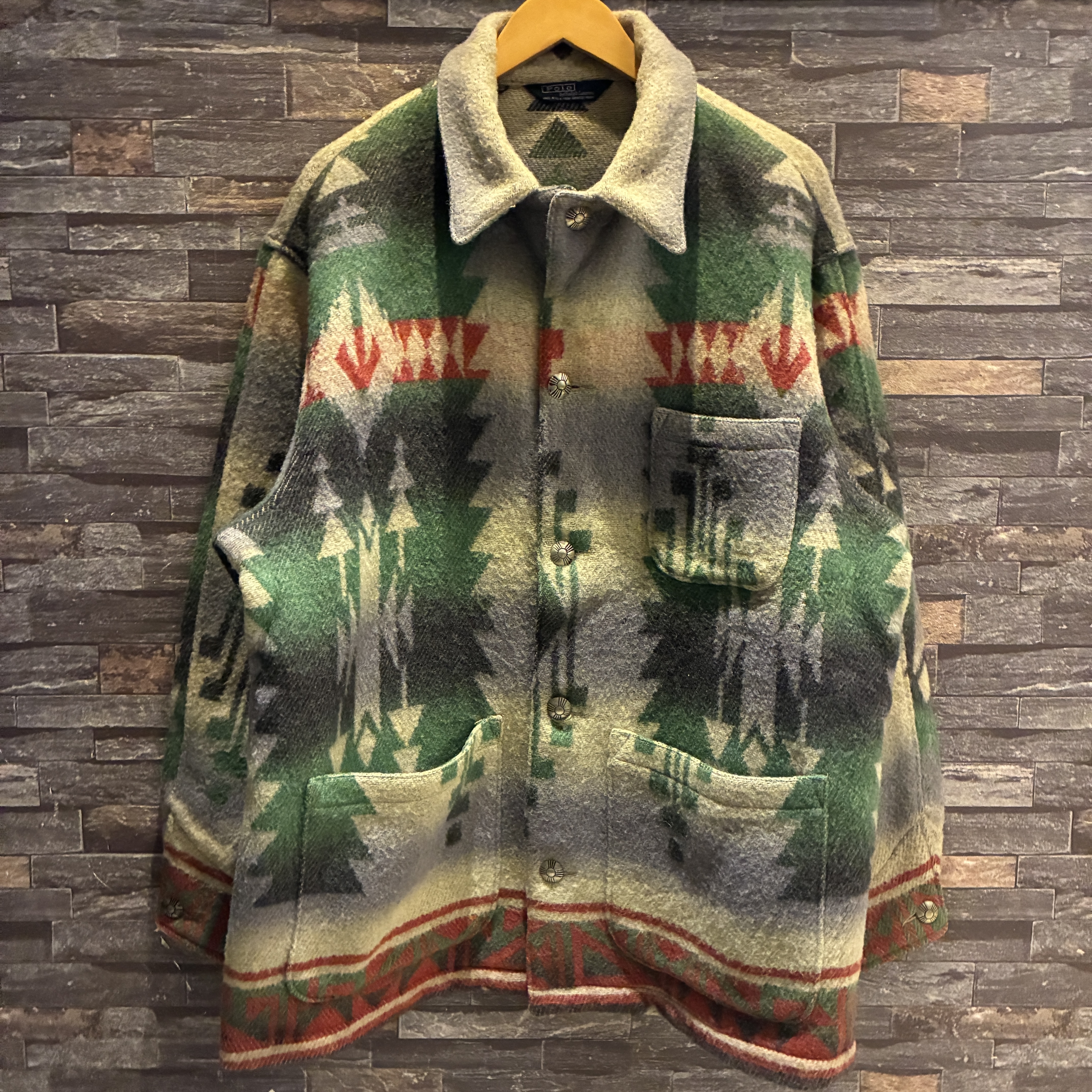 VINTAGE RALPH LAUREN ベロアショールカラージャケット 激レア USA製 ラルフローレン ショールカラー ベロア テーラード