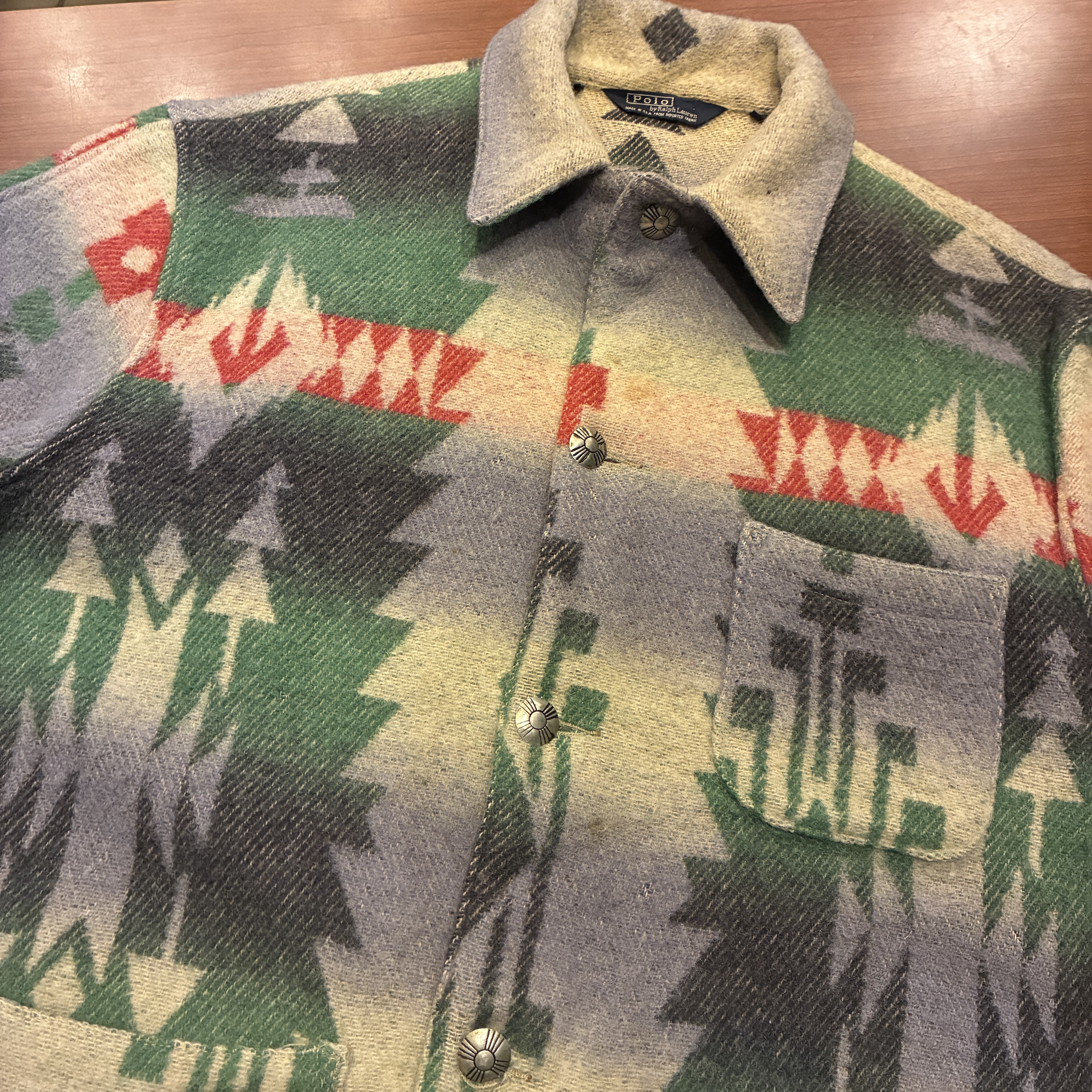 RALPH LAUREN NATVIE RUG JACKET 1980'S OLD USA製｜SAFARI