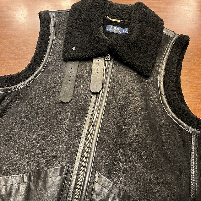 RALPH LAUREN MOUTON VEST｜SAFARI サファリ｜高円寺 吉祥寺 VINTAGE