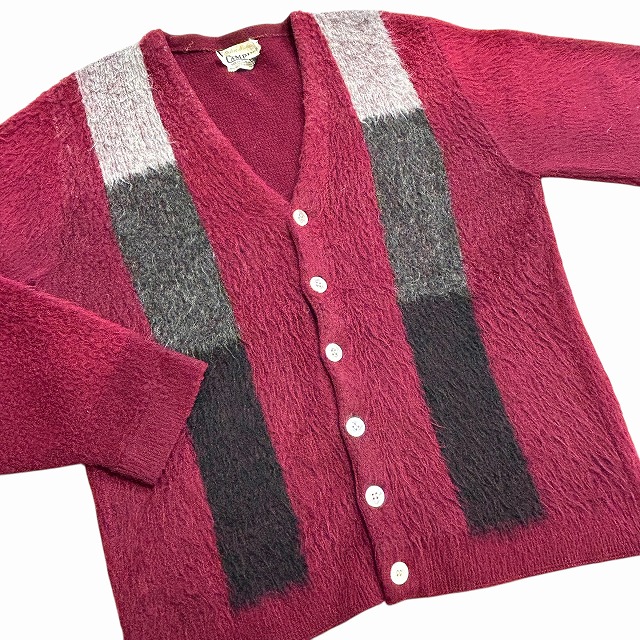 CAMPUS MOHAIR CARDIGAN 60S 「レッド、サイズL」｜SAFARI