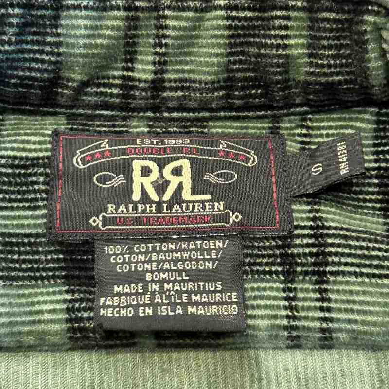 デッドストック RRL ジャケット ハリスツイード 緑 エルボー 胡桃 RRL DOBBY GRAPHIC JACKET｜SAFARI サファリ｜高円寺 吉祥寺