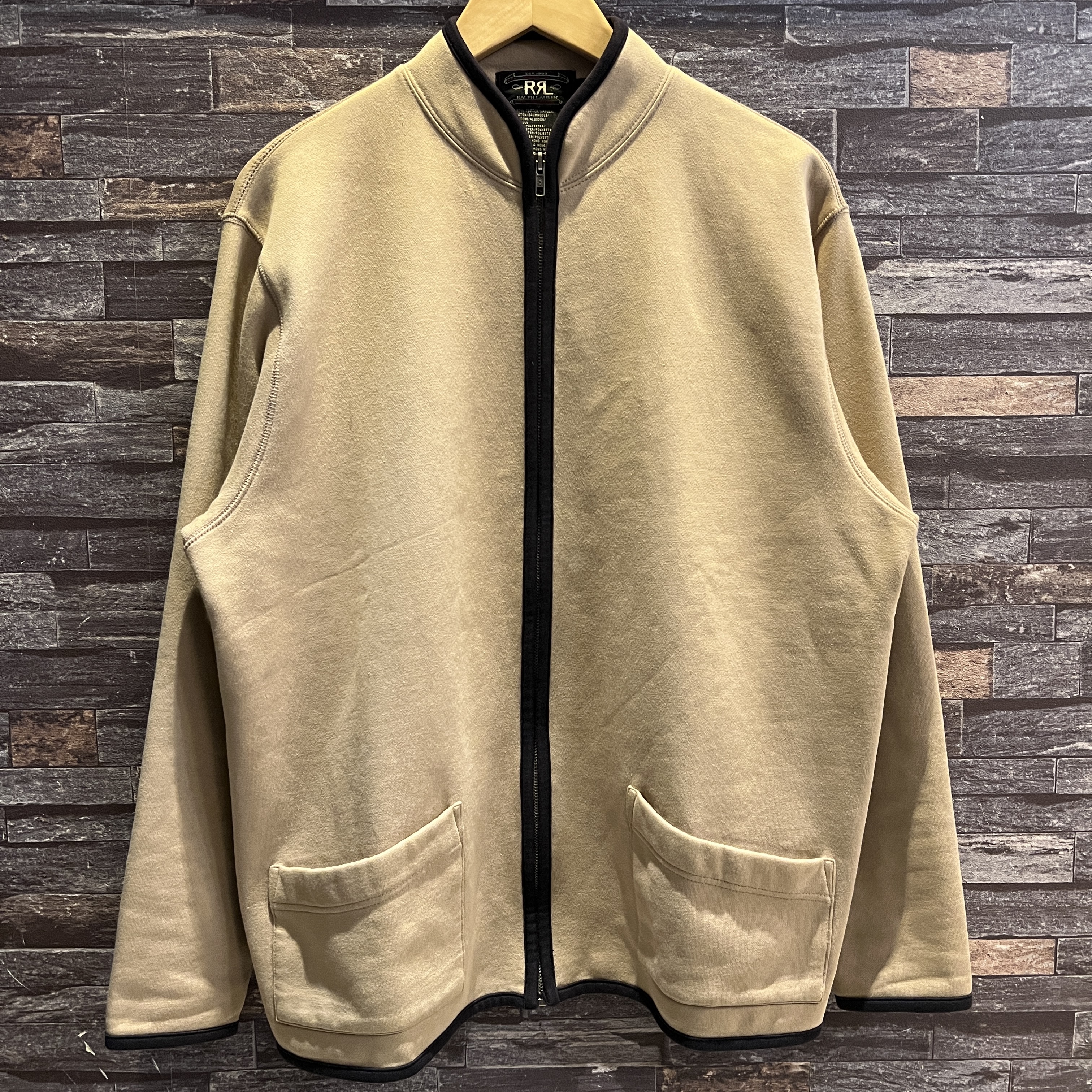 RRL HI NECK F/Z SWEAT JACKET 1990'S OLD｜SAFARI サファリ
