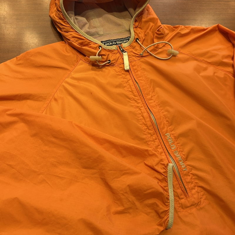 POLO SPORT H/Z NYLON PARKA ORANGE 1990'S OLD｜SAFARI