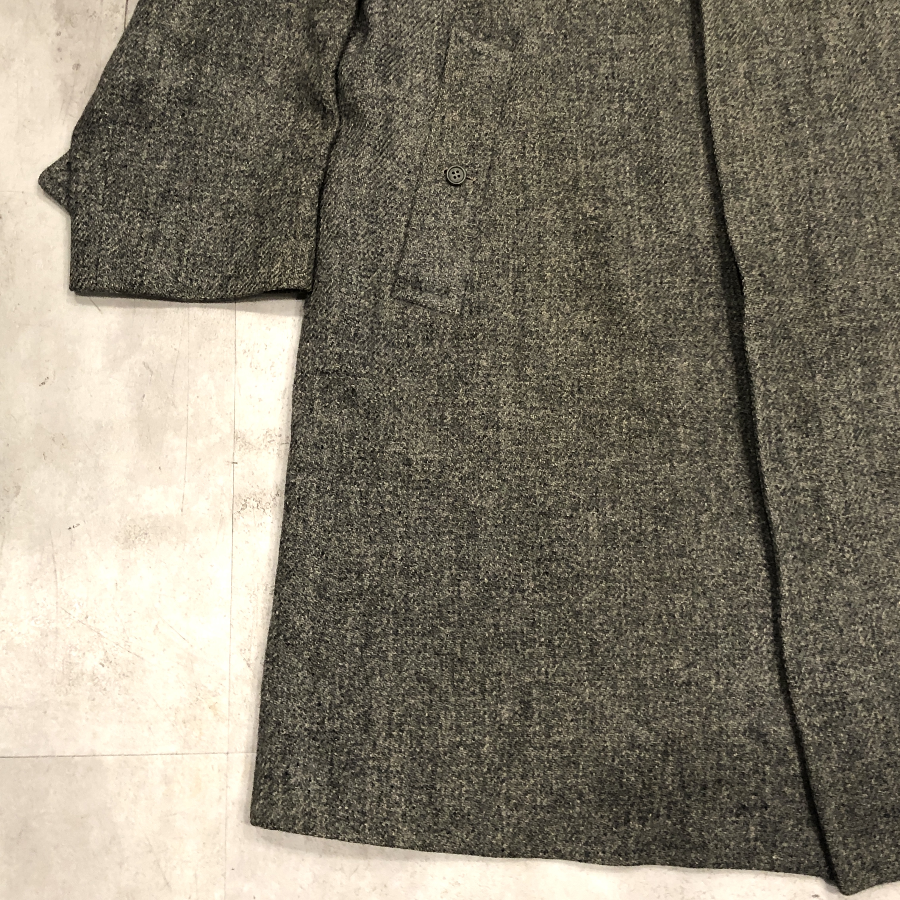 専用vintage HARRIS TWEED balmacaan brookes Vintage Marlsbro Tweed Balmacaan Coat L/XL Beige Bold Check