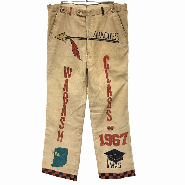 1960'S VINTAGE MEMORIAL CORDUROY PANT 「ハンドペイント、実寸W35 L32」｜SAFARI サファリ｜高円寺  吉祥寺 VINTAGE、IMPORTBRANDの買取・委託販売専門ショップ