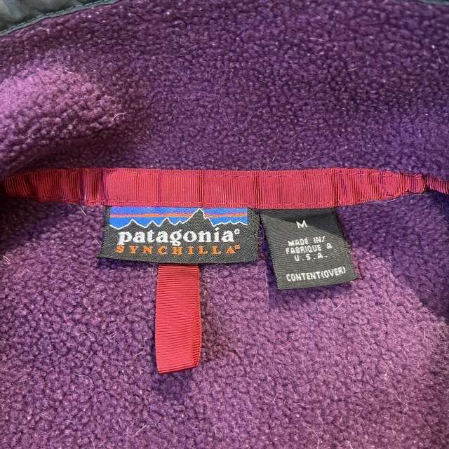 PATAGONIA SYNCHILLA SNAP-T 90S 「PURPLE、1998、SIZE M」｜SAFARI