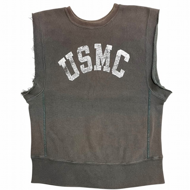 60s 70s champion reverse weave 単色　カットオフ CHAMPION REVERSE WEAVE CUT OFF 70S 「単色タグ、USMC、両面