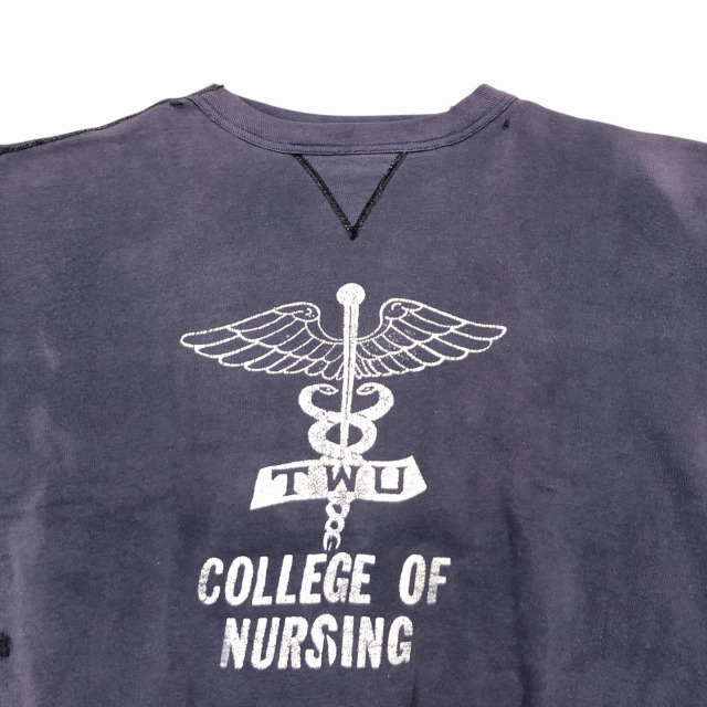 b*.様 60s 前V sweat 1960'S VINTAGE SWEAT SHIRT 60S 「前V、フェードネイビー