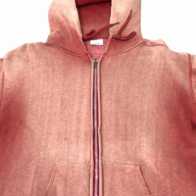 SEARS FULL ZIP SWEAT PARKA 70S 「フェードレッド、袖ダメージ