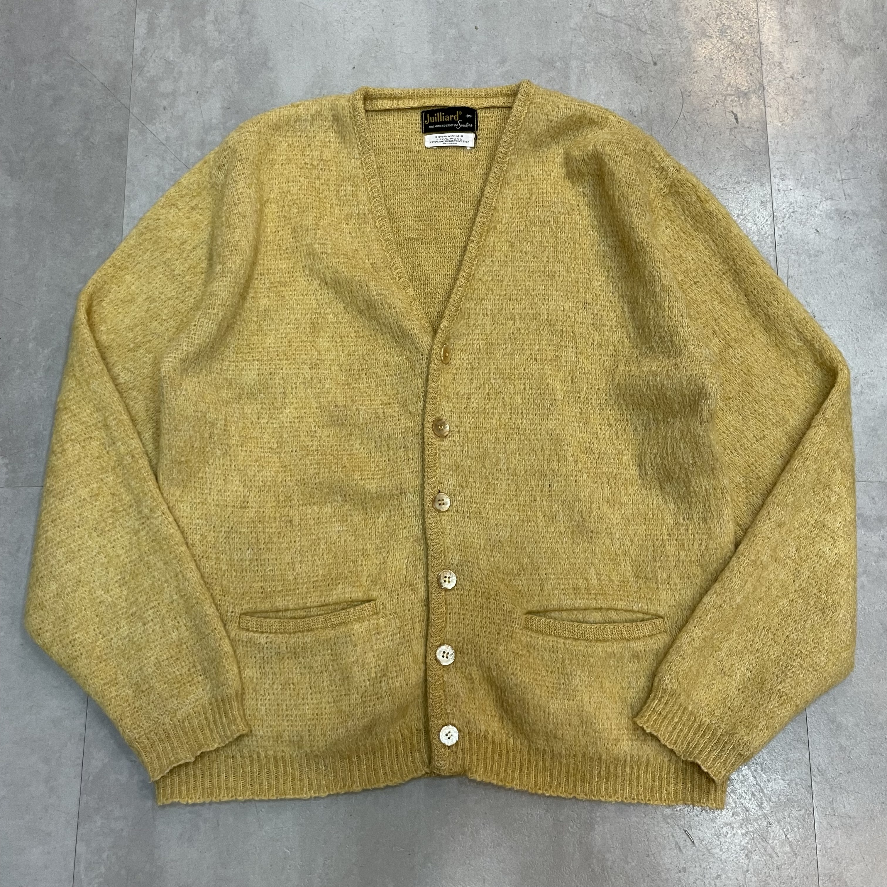 JUILLIARD MOHAIR CARDIGAN 60S 「ゴールド、サイズ M」｜SAFARI