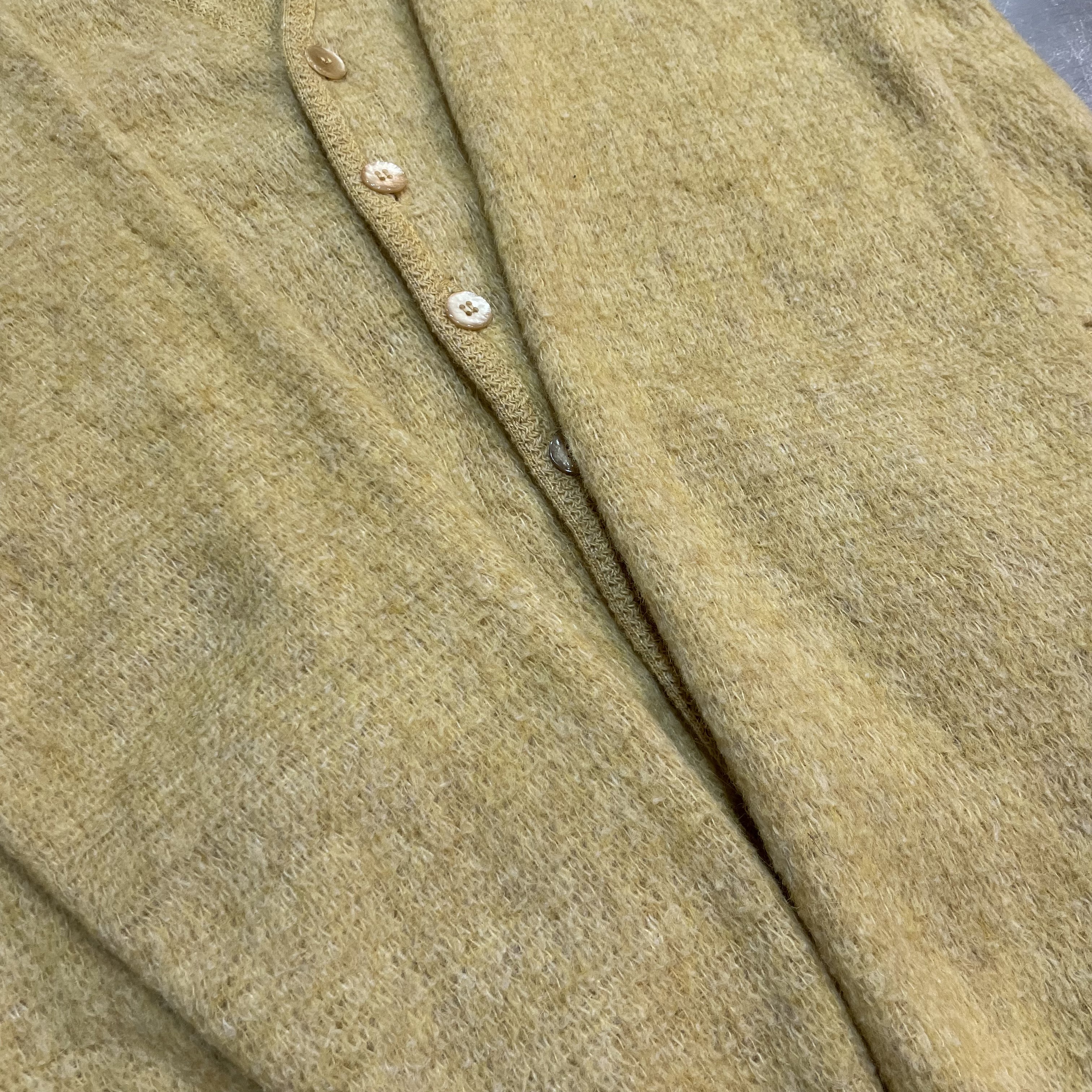 JUILLIARD MOHAIR CARDIGAN 60S 「ゴールド、サイズ M」｜SAFARI