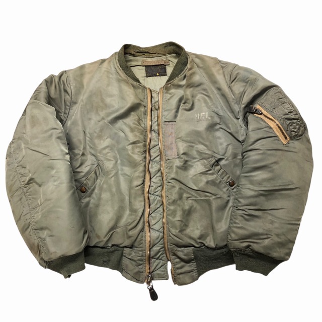 50s 実物 US AIR FORCE MA-1 JACKET A-TYPE 50s US AIR FORCE USAF MA-1 FLIGHT JACKET with SQUADRON PATCH