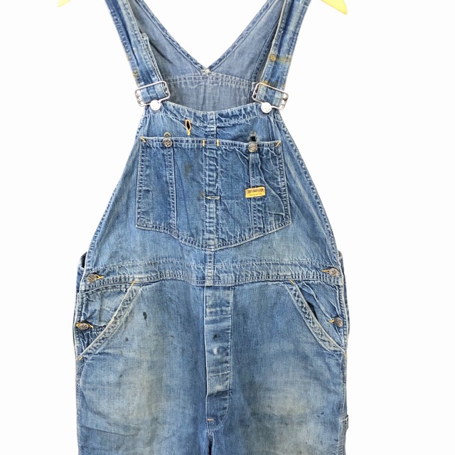 50s CAN'T BUST'EM GOLD LABEL　デニム　オーバーオール CAN'T BUST'EM GOLD LABEL DENIM OVERALL 50S 「汚れ」｜SAFARI