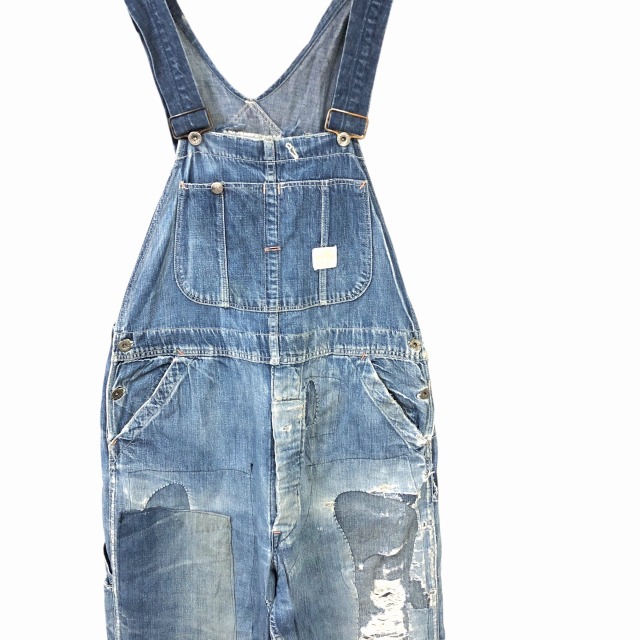 FULL PAY DENIM OVERALL 40S 「月桂樹ボタン、リペア」｜SAFARI