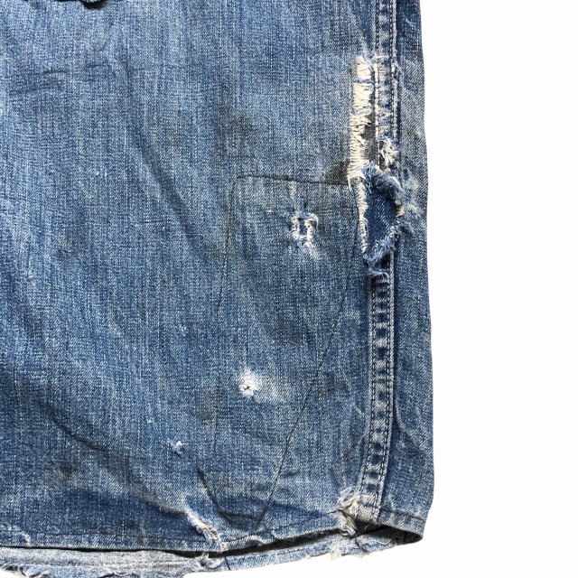月桂樹さん専用 FULL PAY DENIM OVERALL 40S 「月桂樹ボタン、リペア」｜SAFARI