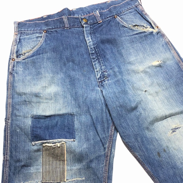 french vintage 40'sゴーディロイベスト　※3/17まで出品 LANVIN COLLECTION バイカラーフォーマルオックスフォード
