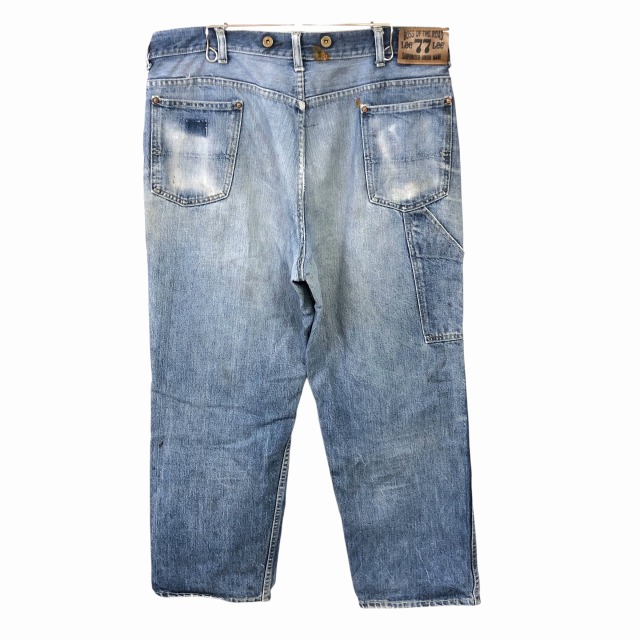 LEE×BOSS OF THE ROAD 77 DENIM LOGGER PANT 70S 「リペア、実寸