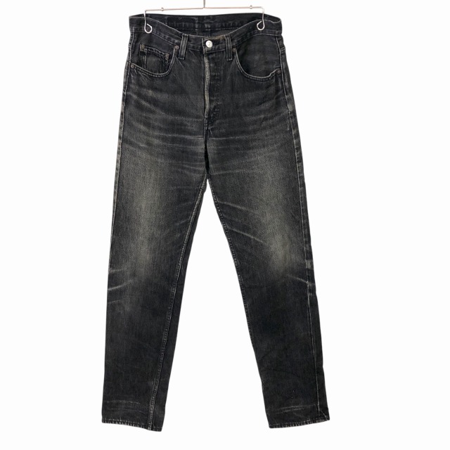 90's Levi's 501 USAブラック サルファ染め 後染め ヒゲ落ち 90's Levi's 501 USAブラック サルファ染め 後染め ヒゲ落ち