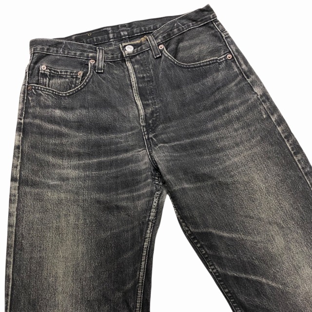 LEVI'S 501 BLACK DENIM 90S 「カナダ製、後染めブラック、ヒゲ