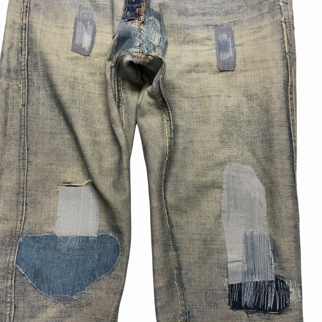 LEVI'S 606 BIG E 「ダメージ＆リペア、実寸W35 L30.5」｜SAFARI