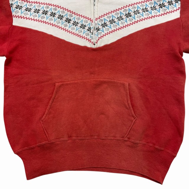 佐藤淡皇！！ 1950'S VINTAGE H/Z SWEAT PARKA 「雪柄、レッド」｜SAFARI