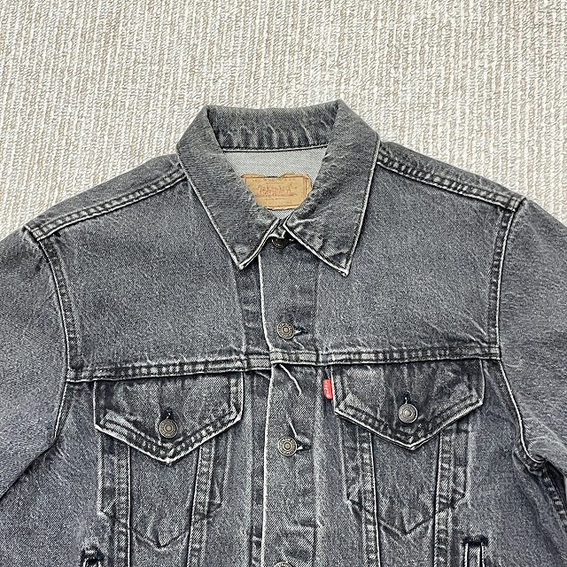 LEVI'S 70506 BLACK DENIM JACKET 「USA製、先染めブラック、40