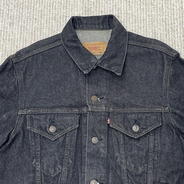 LEVI'S 71506 BLACK DENIM JACKET 「USA製、先染めブラック、グッド