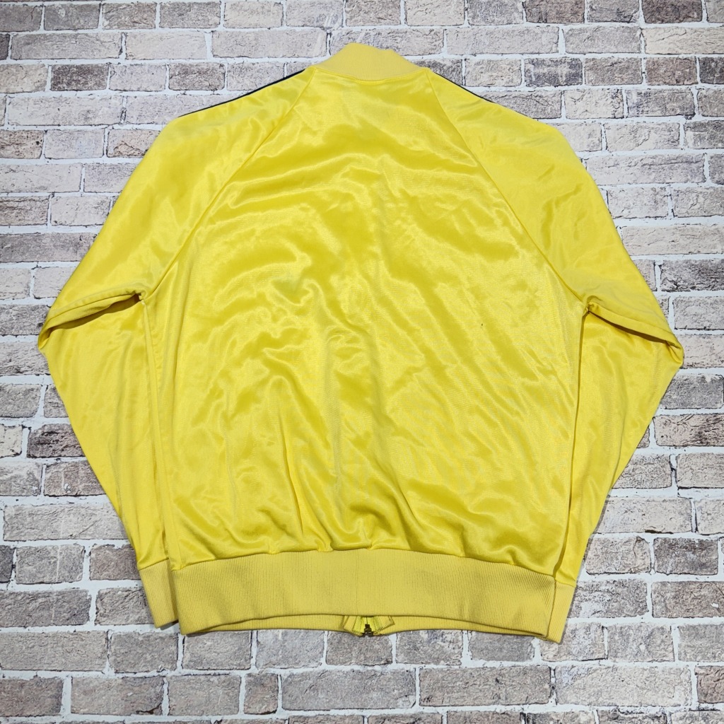 70’svintage adidas ATPジップアップジャケット イエロー adidas ATP TRACK JACKET 70S 「レアカラー、イエロー×ネイビー