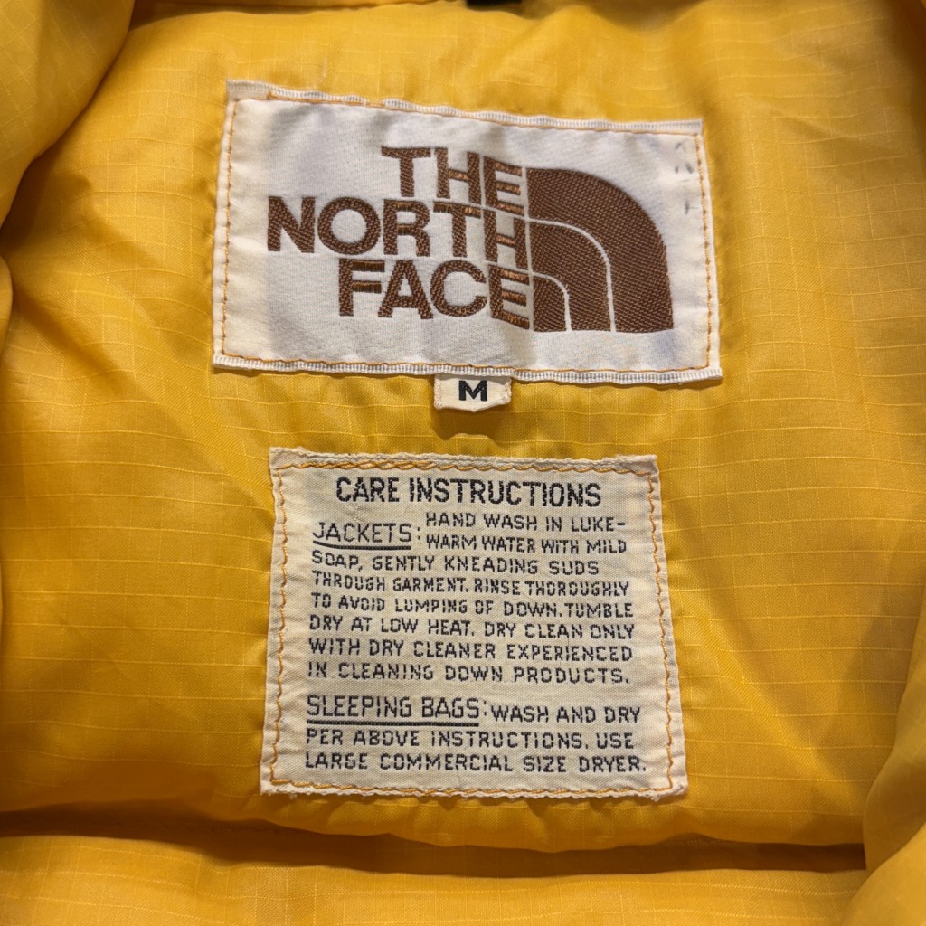 【レアカラー】オールド   Down Vest イエロー NORTH FACE DOWN VEST 70S 「レアカラー、イエロー、サイズ