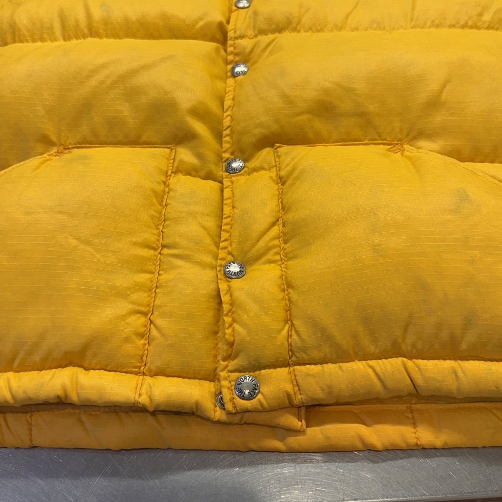 【レアカラー】オールド   Down Vest イエロー NORTH FACE DOWN VEST 70S 「レアカラー、イエロー、サイズ