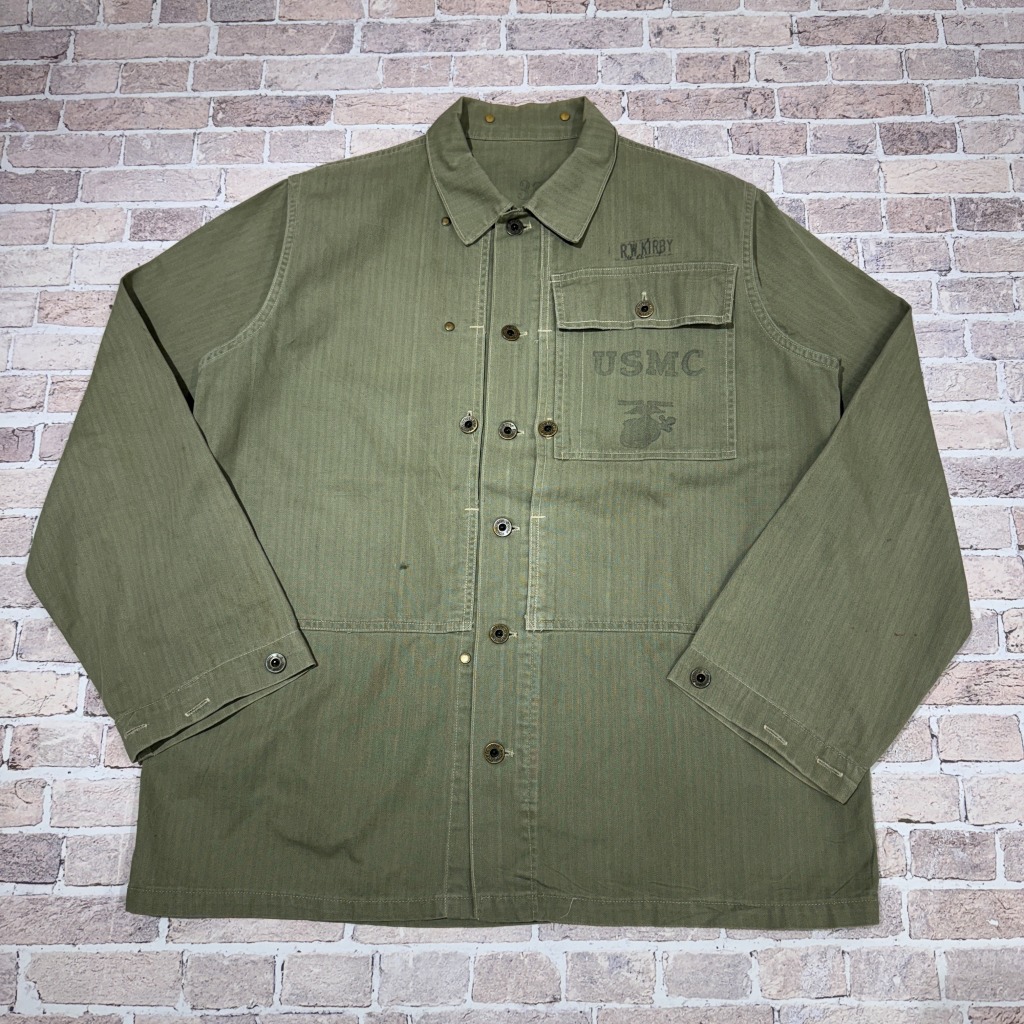 ジャケット・アウター VINTAGE USMC 40s USMC P-44 HBT JACKET 40S 「雰囲気良好、サイズ38」|SAFARI