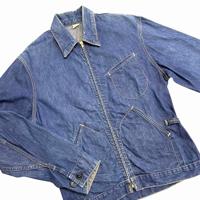 【美品】Vintageヴィンテージ ラムファージャケット ビッグシルエット日本製 1960'S VINTAGE DENIM WORK JACKET 「91-Bタイプ」｜SAFARI