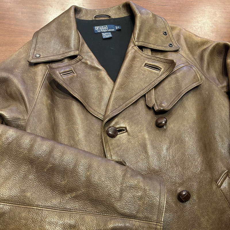 超希少お宝 昭和レトロ 高級手動バリカン 2丁フルセット 月虎 KENTARO RALPH LAUREN LEATHER DOUBLE MOTORCYCLE COAT BROWN OLD MODEL