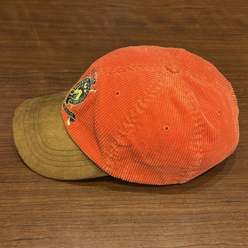 RALPH LAUREN EMBLEM CORDUROY CAP ORANGE｜SAFARI サファリ