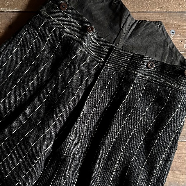 MADE IN FRANCE″ ANATOMICA LINEN TENNIS STRIRE TANGO PANTS｜SAFARI