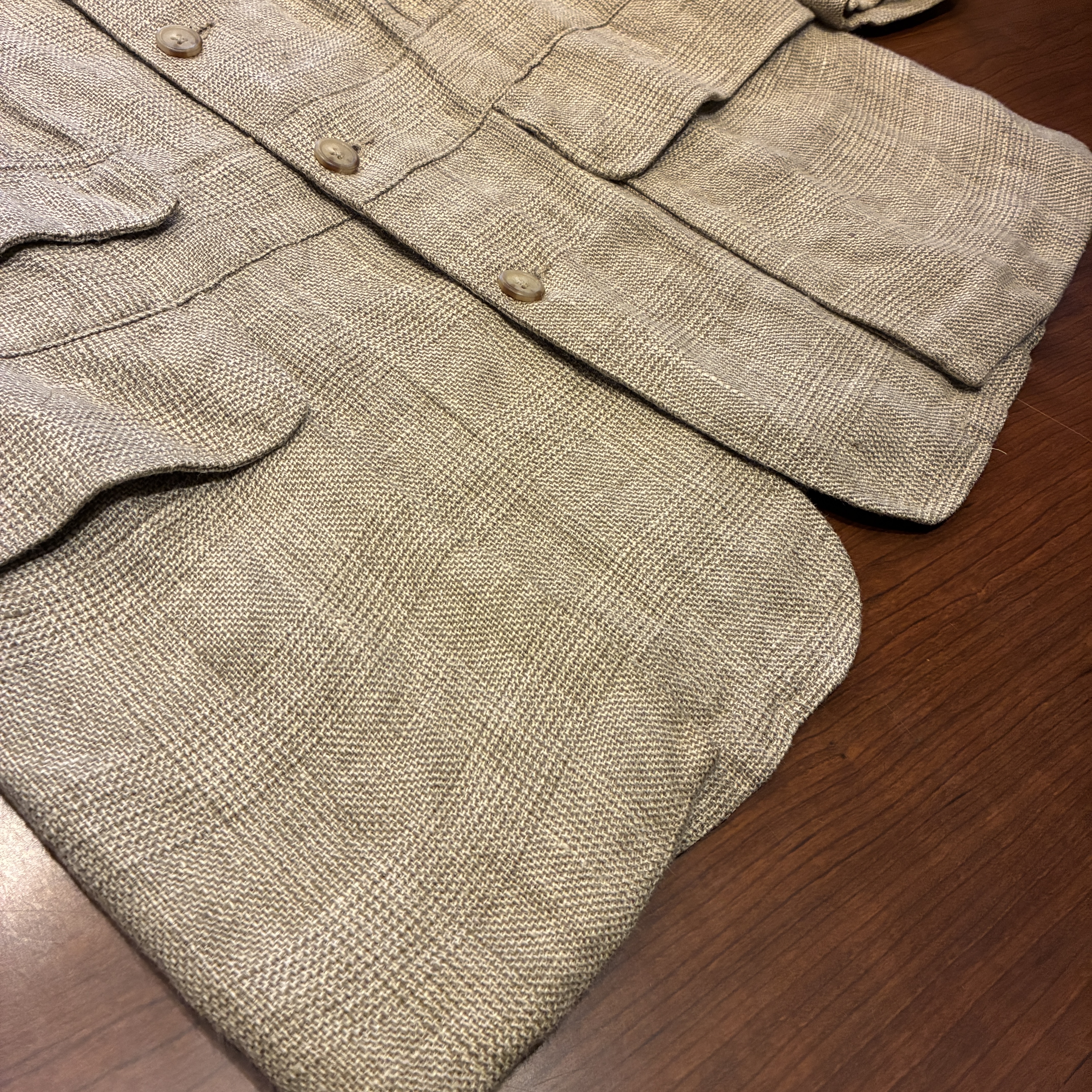 90sヴィンテージTERZO VENTうさぎフェイステーラードジャケットバブリー RALPH LAUREN LINEN SILK NORFORK JACKET 1990'S OLD USA製