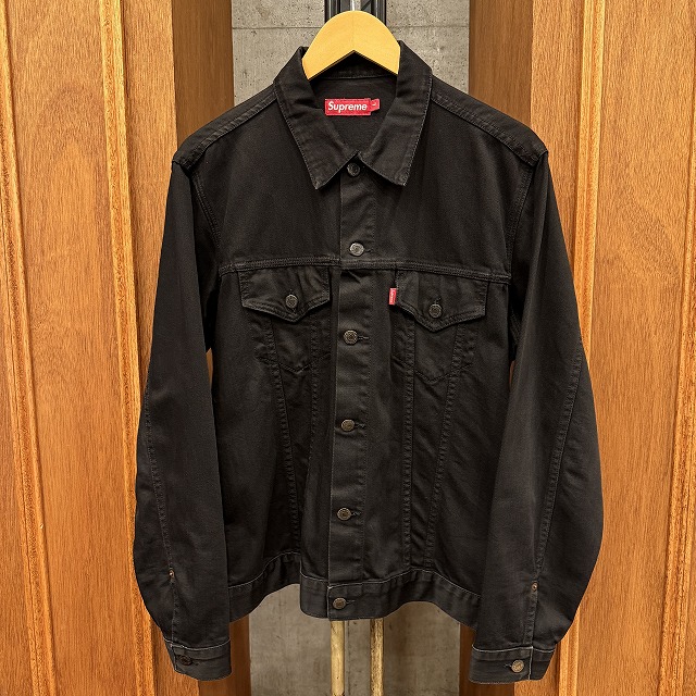 SUPREME BLACK TRUCKER JACKET 「サイズL,アメリカ製」｜SAFARI