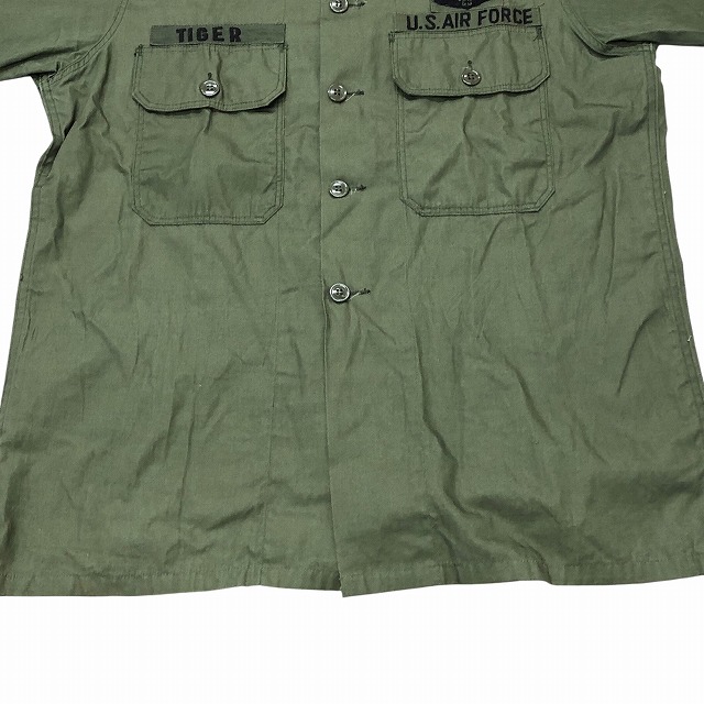 【送料無料❗️】60s ビンテージ 1st後期型 ユーティリティシャツ ジャケット 古着 60s 米軍 US 「1st 後期」 100% コットン サテン