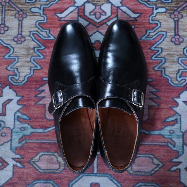 JOHN LOBB ”FOULD” SINGLE MONK STRAP SHOES《6 1/2 E》｜SAFARI