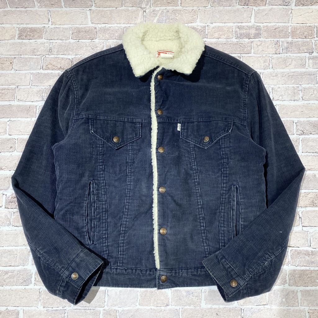 LEVI'S 70608-1517 CORDS JACKET 80S 「ネイビー、サイズ38