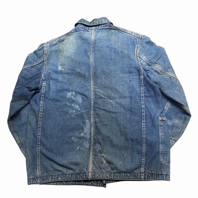 昭和レトロ プリモ シャンティベアL 1940'S VINTAGE DENIM COVERALL WWⅡ 「大戦モデル、月桂樹