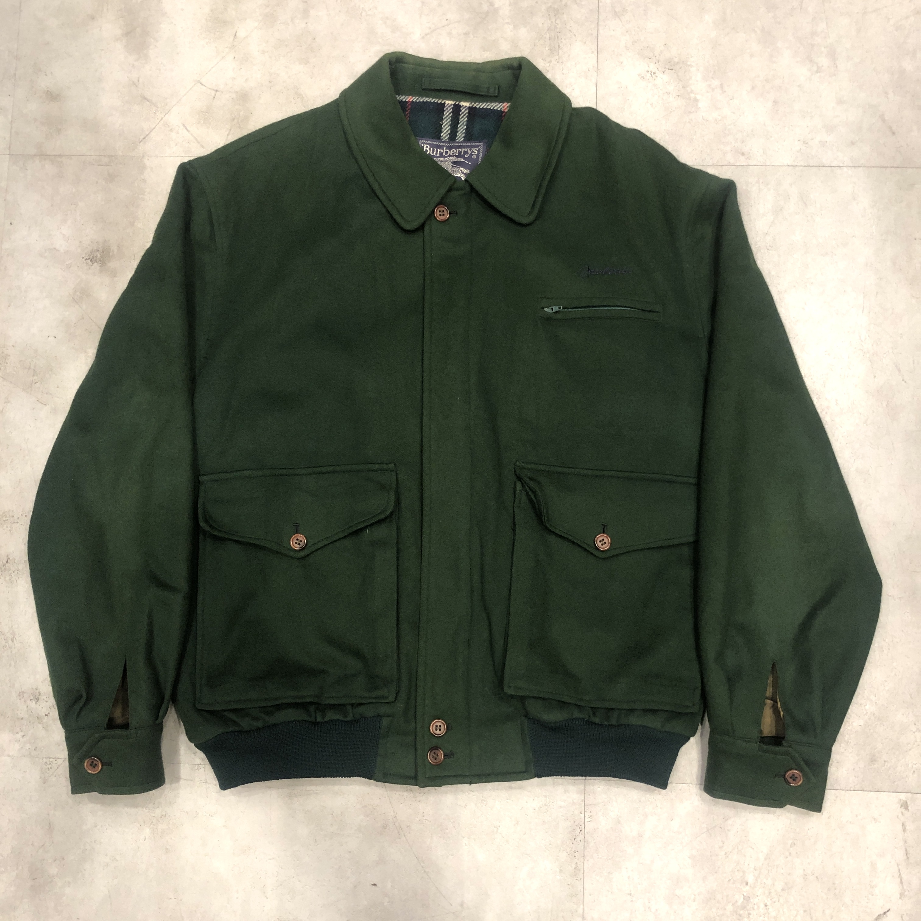 f*e様 90s Burberry 英国製　wool Harrington jk f*e様 90s Burberry 英国製 wool Harrington jk 90s Burberry