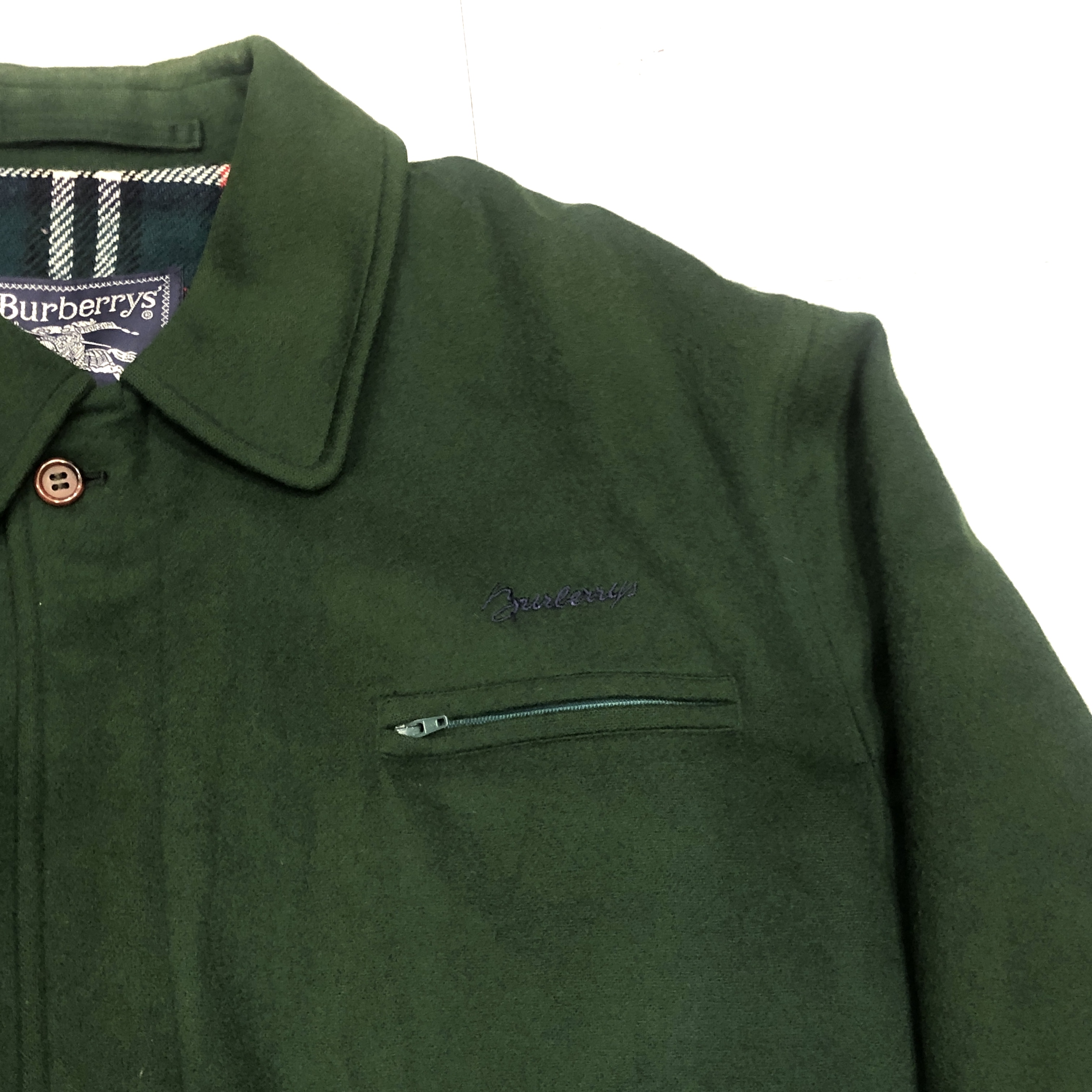 BURBERRY WOOL HARRINGTON JACKET MADE IN ENGLAND｜SAFARI