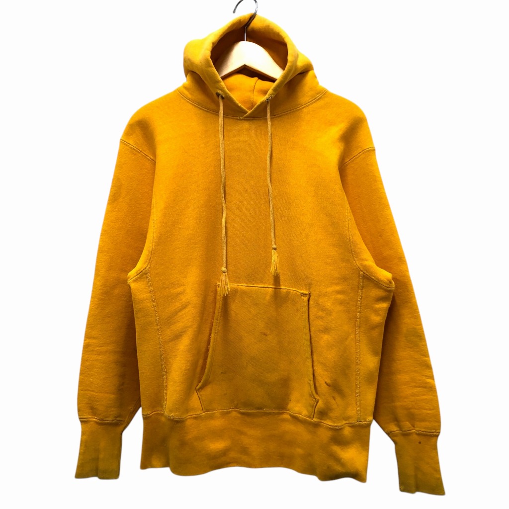 70's reverse weave オリジナルビンテージフーディ　黄色オレンジ 70's reverse weave オリジナルビンテージフーディ 黄色オレンジ