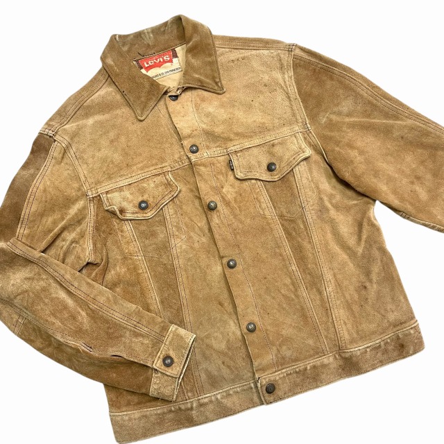 状態◎　70S　リーバイス　ビッグE　スエード　サファリジャケット　リバーシブル LEVI'S BIG E SUEDE LEATHER JACKET 70S｜SAFARI サファリ