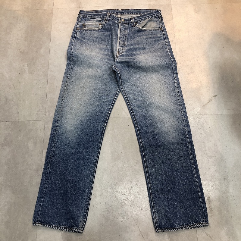 LEVI'S 501 内股シングル 90S 「良色落ち、ゴールデンサイズ、実寸Ｗ32 ...