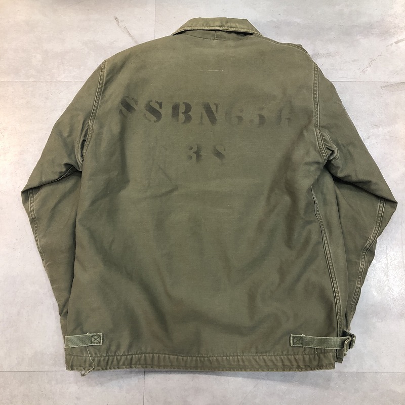 気質アップ 1960s US.NAVY A-2 デッキジャケット ステンシル