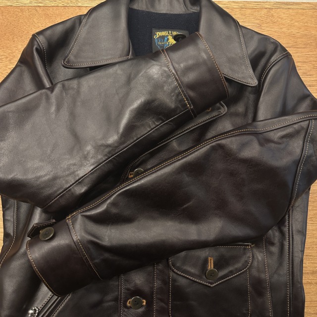 DOUBLE HELIX FRISCO BROWN LEATHER JACKET｜SAFARI サファリ｜高円寺