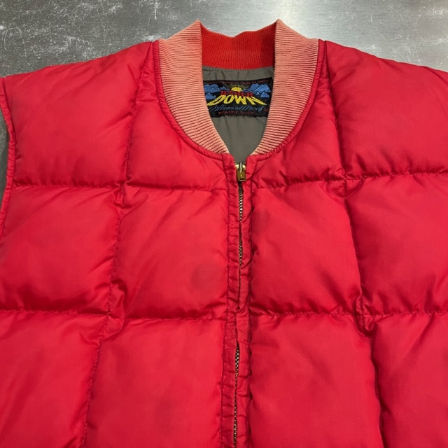 EDDIE BAUER DOWN VEST 60S 「日の出タグ、レッド」｜SAFARI サファリ